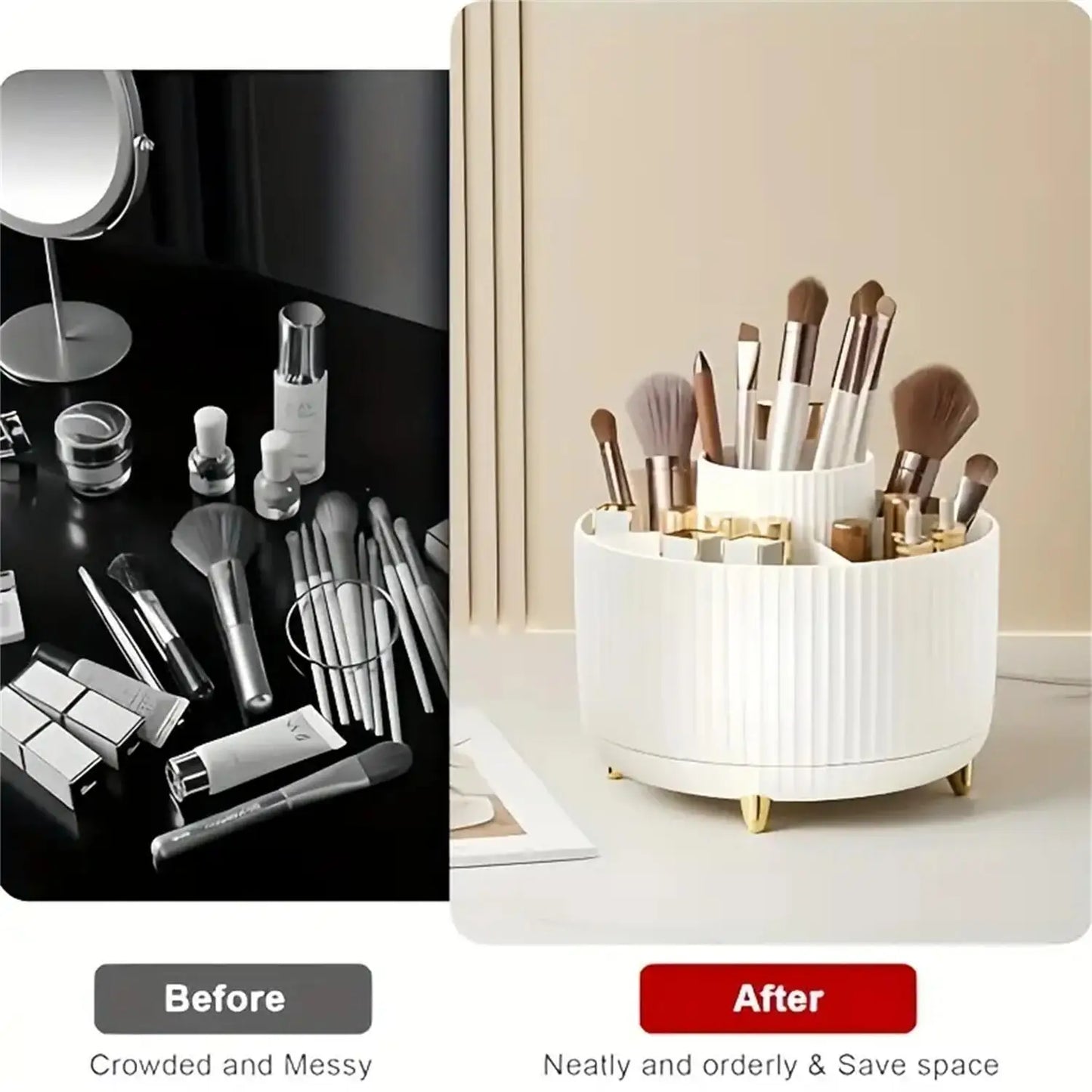Organizador Giratorio 360° para Maquillaje – Case Lune™