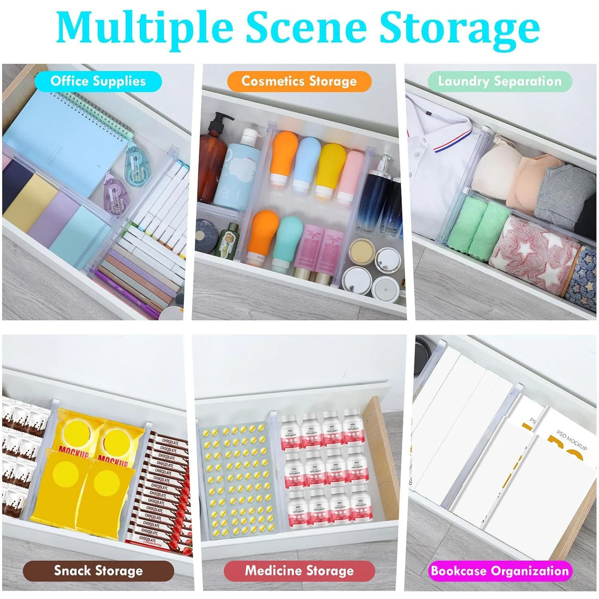 Separadores Ajustables para Cajones – Case Lune™