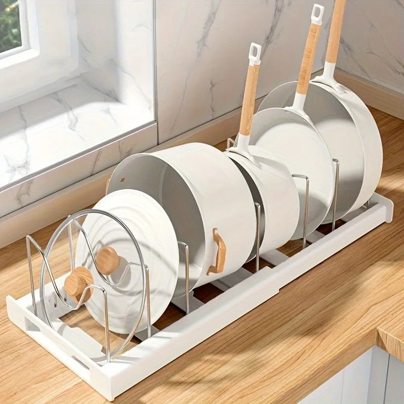 Organizador Ajustable para Ollas, Sartenes y Tapas – Case Lune™