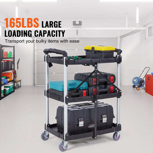 Carrito Organizador Plegable de 3 Niveles – Case Lune™