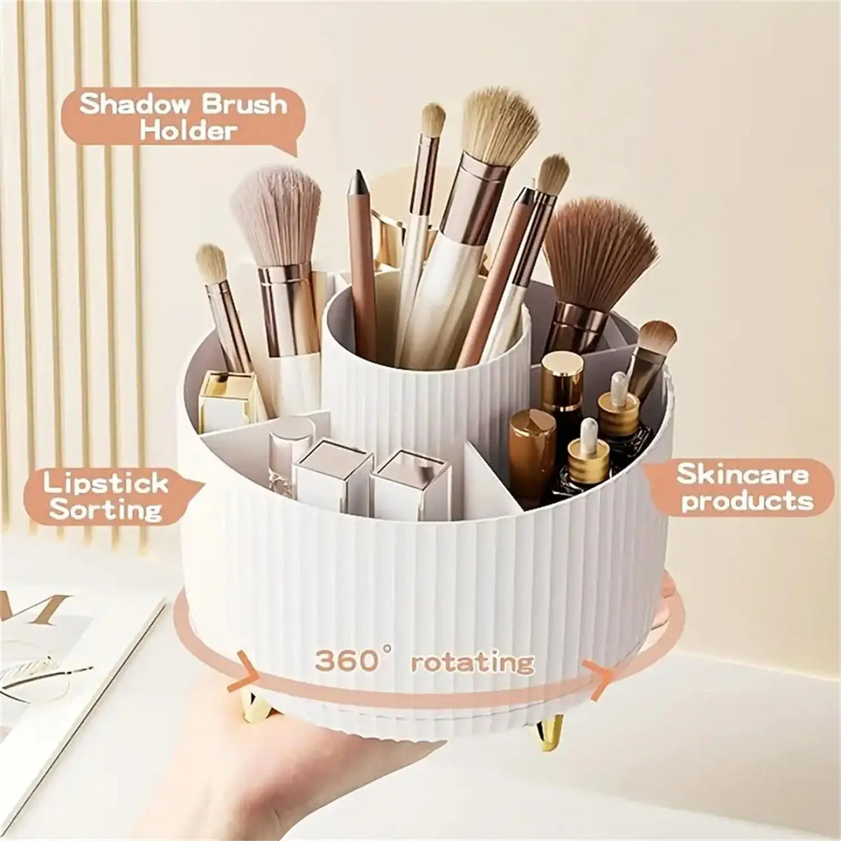 Organizador Giratorio 360° para Maquillaje – Case Lune™